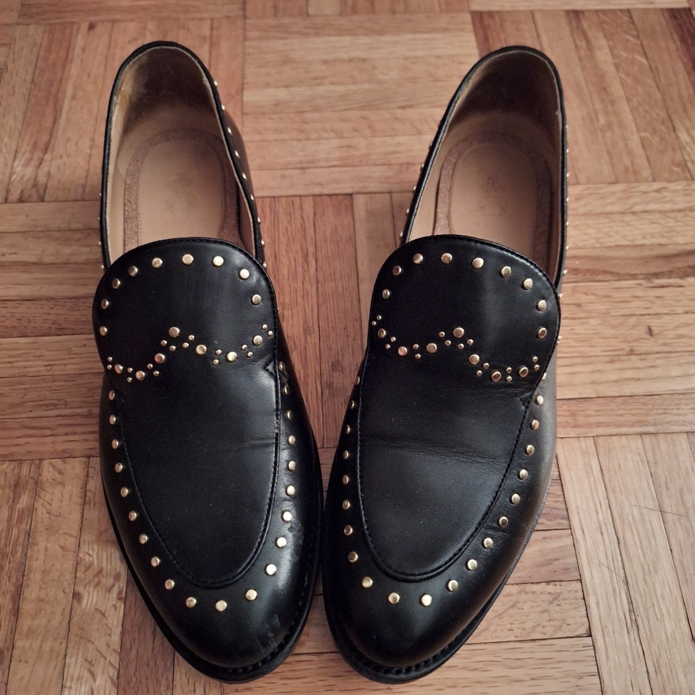 Angela Scott black loafers Size 8.5